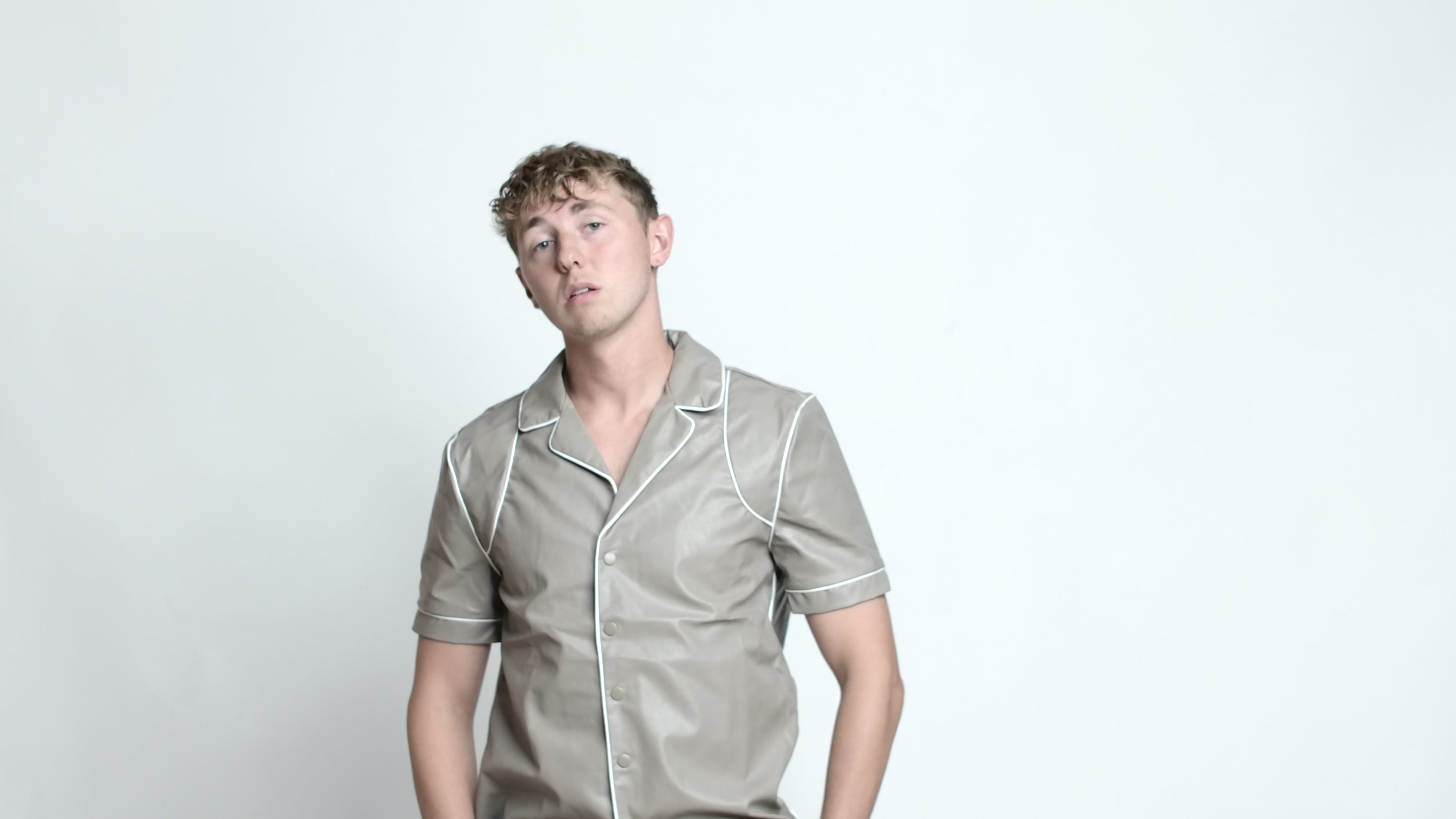 REVERE LEATHER SHIRT & TROUSER SET