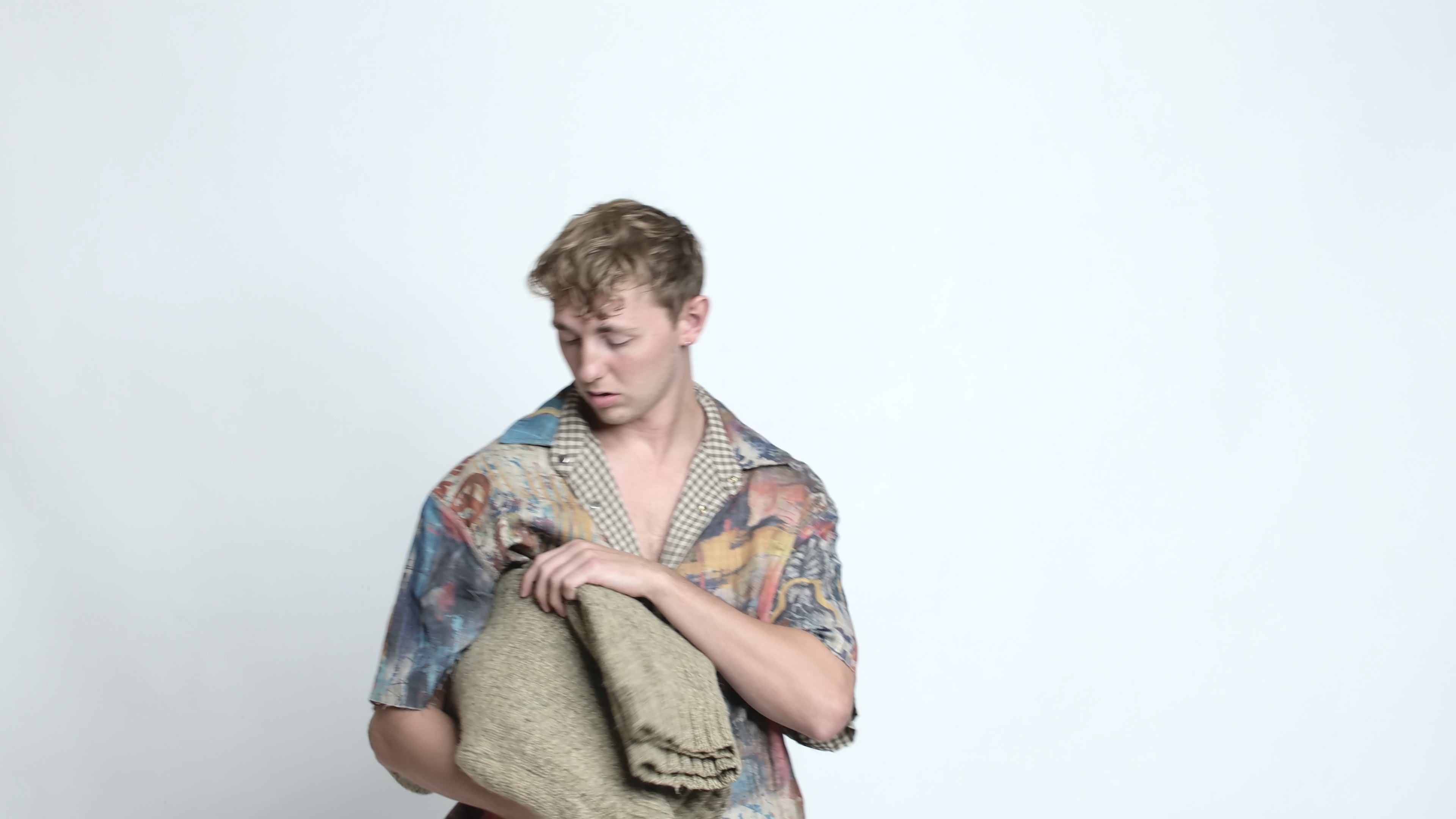 Regular Fit Printed Striped Shirt